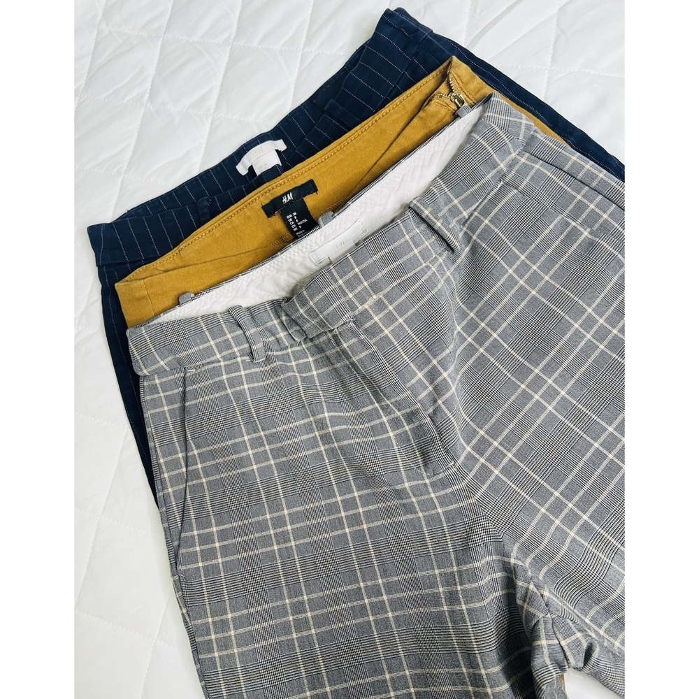 H&M Women's Trousers - Navy, Mustard, Gray